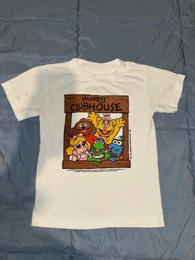 Vintage Muppets' Clubhouse White Kids Graphic Tee
